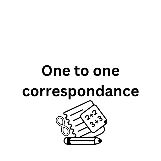 One to one correspondance 